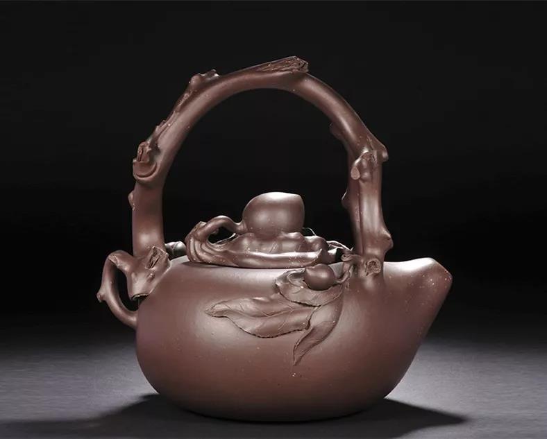 10種最美花器提梁壺，精美別致雕花紫砂壺!