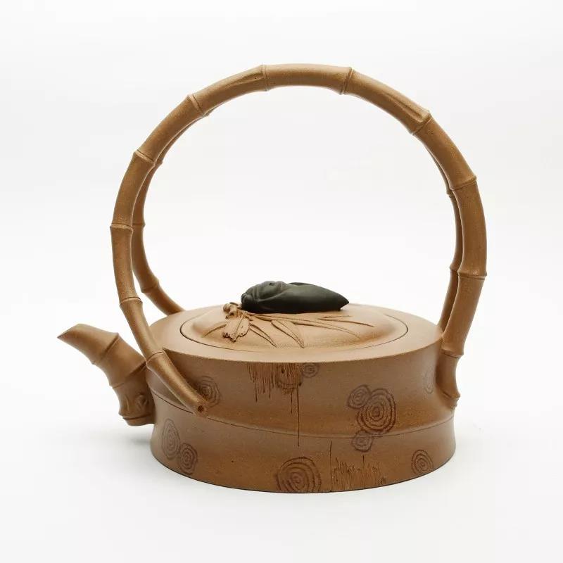 10種最美花器提梁壺，精美別致雕花紫砂壺!