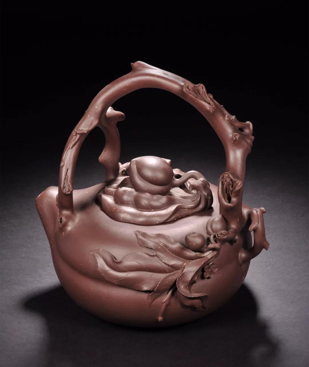 10種最美花器提梁壺，精美別致雕花紫砂壺!