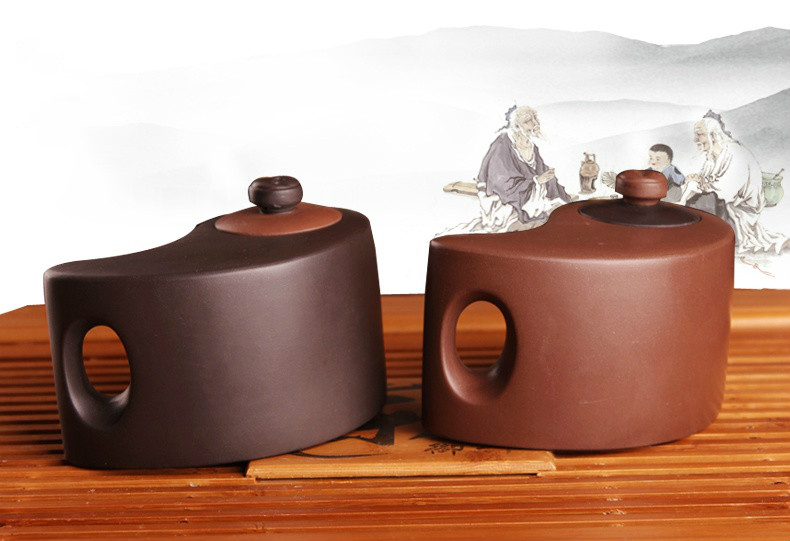 太極陰陽紫砂壺，創(chuàng)意格紫砂壺